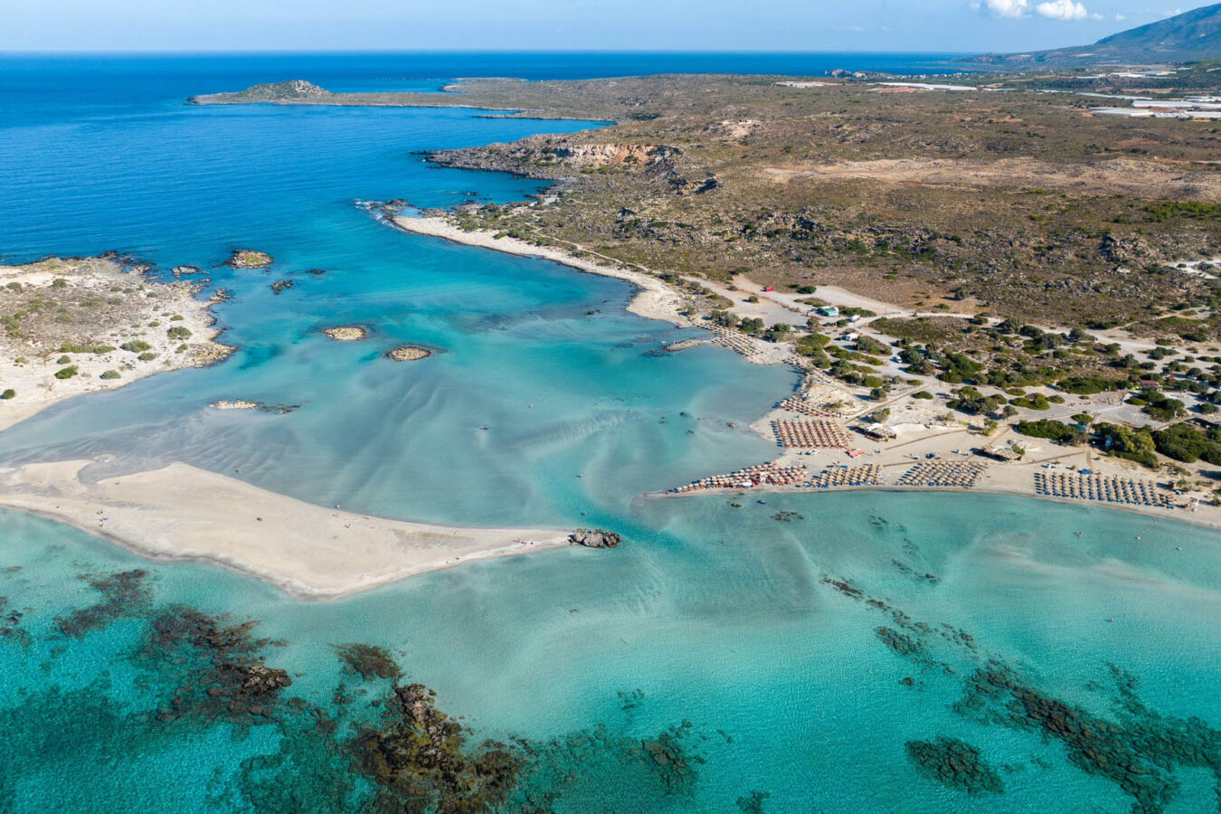Elafonissi Beach from above