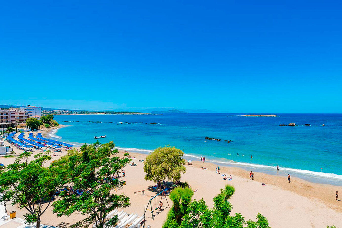 the beach of Nea Chora from above